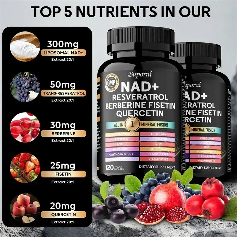 NAD Resveratrol Berberine